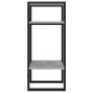 vidaXL Estantería de 2 niveles contrachapada gris hormigón 40x30x70 cm vidaXL Estantería de 2 niveles contrachapada gris hormigón 40x30x70 cm