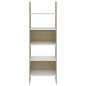vidaXL Estantería madera contrachapada blanco y roble 60x35x180 cm vidaXL Estantería madera contrachapada blanco y roble 60x35x180 cm