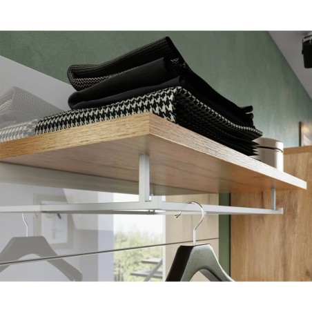 Germania Perchero panel GW-Rimini GW-Frisco 75x30x110cm roble y blanco