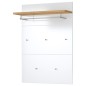Germania Perchero panel GW-Rimini GW-Frisco 75x30x110cm roble y blanco Germania Perchero panel GW-Rimini GW-Frisco 75x30x110cm roble y blanco