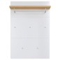 Germania Perchero panel GW-Rimini GW-Frisco 75x30x110cm roble y blanco Germania Perchero panel GW-Rimini GW-Frisco 75x30x110cm roble y blanco
