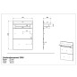 Germania Perchero panel GW-Rimini GW-Frisco 75x30x110cm roble y blanco Germania Perchero panel GW-Rimini GW-Frisco 75x30x110cm roble y blanco
