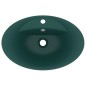 vidaXL Lavabo lujo con rebosadero cerámica verde oscuro 58,5x39 cm vidaXL Lavabo lujo con rebosadero cerámica verde oscuro 58,5x39 cm