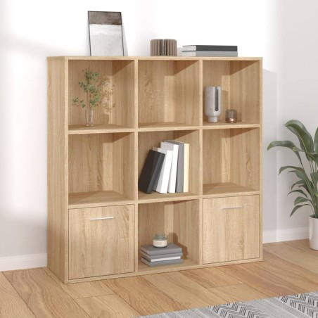 vidaXL Estantería madera contrachapada color roble Sonoma 98x30x98cm