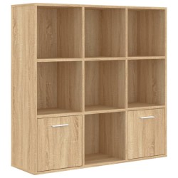 vidaXL Estantería madera contrachapada color roble Sonoma 98x30x98cm