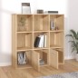vidaXL Estantería madera contrachapada color roble Sonoma 98x30x98cm vidaXL Estantería madera contrachapada color roble Sonoma 98x30x98cm