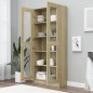vidaXL Vitrina de madera de ingeniería roble Sonoma 82,5x30,5x185,5 cm vidaXL Vitrina de madera de ingeniería roble Sonoma 82,5x30,5x185,5 cm