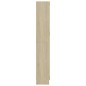 vidaXL Vitrina de madera de ingeniería roble Sonoma 82,5x30,5x185,5 cm vidaXL Vitrina de madera de ingeniería roble Sonoma 82,5x30,5x185,5 cm