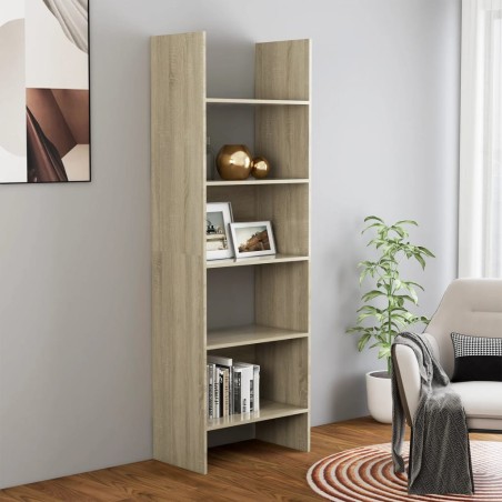 vidaXL Estantería madera contrachapada color roble Sonoma 60x35x180 cm