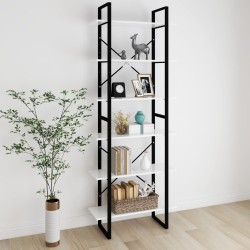 vidaXL Armario alto madera contrachapada blanco 80x30x210 cm