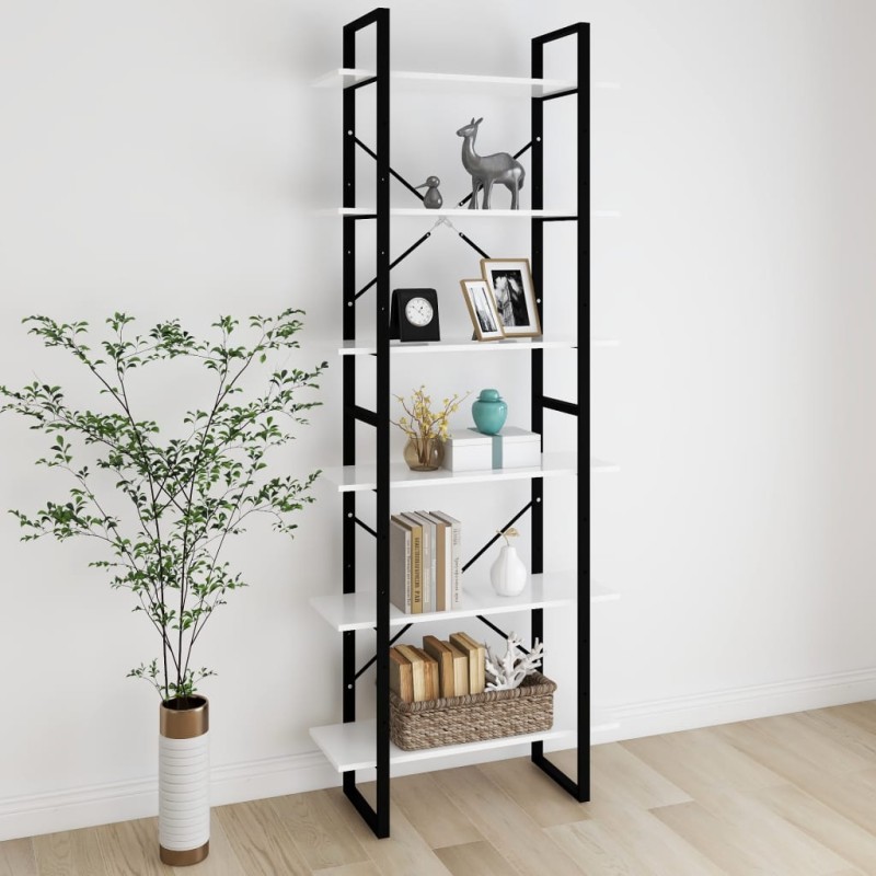 vidaXL Armario alto madera contrachapada blanco 80x30x210 cm vidaXL Armario alto madera contrachapada blanco 80x30x210 cm