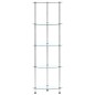 vidaXL Estantería 5 niveles cristal templado transparente 30x30x130 cm vidaXL Estantería 5 niveles cristal templado transparente 30x30x130 cm