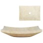 vidaXL Lavabo 50x35x12 cm mármol color crema vidaXL Lavabo 50x35x12 cm mármol color crema