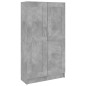 vidaXL Armario de libros contrachapada gris hormigón 82,5x30,5x150cm vidaXL Armario de libros contrachapada gris hormigón 82,5x30,5x150cm