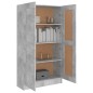 vidaXL Armario de libros contrachapada gris hormigón 82,5x30,5x150cm vidaXL Armario de libros contrachapada gris hormigón 82,5x30,5x150cm
