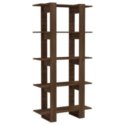 vidaXL Estantería madera contrachapada marrón roble 80x30x160 cm