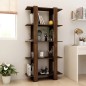 vidaXL Estantería madera contrachapada marrón roble 80x30x160 cm vidaXL Estantería madera contrachapada marrón roble 80x30x160 cm