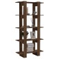 vidaXL Estantería madera contrachapada marrón roble 80x30x160 cm vidaXL Estantería madera contrachapada marrón roble 80x30x160 cm
