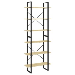 vidaXL Estantería alta madera maciza de pino 80x30x210 cm