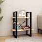 vidaXL Estantería de 2 niveles madera maciza de pino 60x30x70 cm vidaXL Estantería de 2 niveles madera maciza de pino 60x30x70 cm