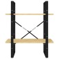vidaXL Estantería de 2 niveles madera maciza de pino 60x30x70 cm vidaXL Estantería de 2 niveles madera maciza de pino 60x30x70 cm