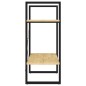 vidaXL Estantería de 2 niveles madera maciza de pino 60x30x70 cm vidaXL Estantería de 2 niveles madera maciza de pino 60x30x70 cm