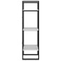 vidaXL Estantería de 3 niveles madera contrachapada blanco 40x30x105cm vidaXL Estantería de 3 niveles madera contrachapada blanco 40x30x105cm