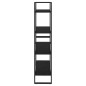 vidaXL Estantería 4 niveles madera maciza de pino negro 80x30x140 cm vidaXL Estantería 4 niveles madera maciza de pino negro 80x30x140 cm