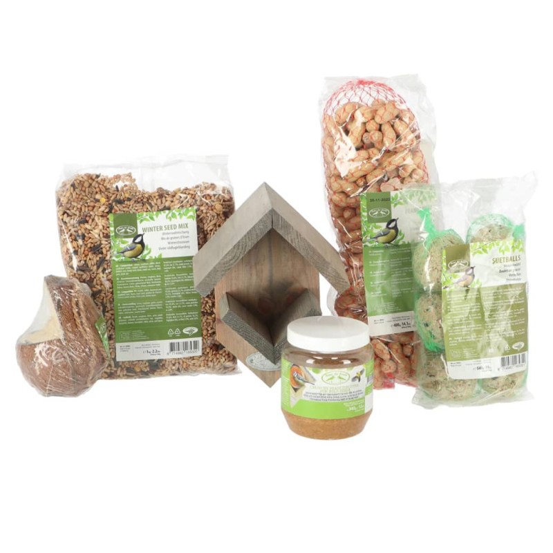 Esschert Design Juego completo de comedero para pájaros L Esschert Design Juego completo de comedero para pájaros L
