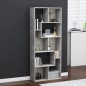 vidaXL Estantería madera contrachapada gris hormigón 67x24x161 cm vidaXL Estantería madera contrachapada gris hormigón 67x24x161 cm