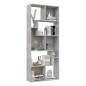 vidaXL Estantería madera contrachapada gris hormigón 67x24x161 cm vidaXL Estantería madera contrachapada gris hormigón 67x24x161 cm