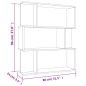 vidaXL Estantería madera contrachapada gris hormigón 80x24x96cm vidaXL Estantería madera contrachapada gris hormigón 80x24x96cm