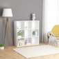 vidaXL Estantería de madera contrachapada blanco 98x30x98 cm vidaXL Estantería de madera contrachapada blanco 98x30x98 cm