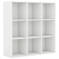 vidaXL Estantería de madera contrachapada blanco 98x30x98 cm vidaXL Estantería de madera contrachapada blanco 98x30x98 cm