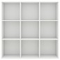 vidaXL Estantería de madera contrachapada blanco 98x30x98 cm vidaXL Estantería de madera contrachapada blanco 98x30x98 cm
