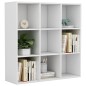 vidaXL Estantería de madera contrachapada blanco 98x30x98 cm vidaXL Estantería de madera contrachapada blanco 98x30x98 cm
