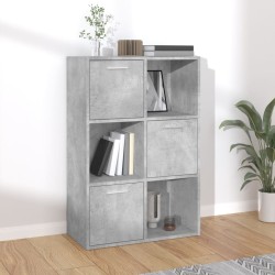 vidaXL Armario almacenamiento madera contrachapada gris 60x29,5x90 cm