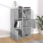 vidaXL Armario almacenamiento madera contrachapada gris 60x29,5x90 cm vidaXL Armario almacenamiento madera contrachapada gris 60x29,5x90 cm