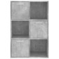vidaXL Armario almacenamiento madera contrachapada gris 60x29,5x90 cm vidaXL Armario almacenamiento madera contrachapada gris 60x29,5x90 cm