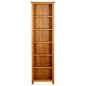 vidaXL Estantería de 6 niveles madera maciza de roble 52x22x180 cm vidaXL Estantería de 6 niveles madera maciza de roble 52x22x180 cm