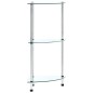 vidaXL Estantería 3 niveles cristal templado transparente 30x30x67 cm vidaXL Estantería 3 niveles cristal templado transparente 30x30x67 cm