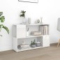 vidaXL Librería de madera contrachapada blanco brillante 100x24x63 cm vidaXL Librería de madera contrachapada blanco brillante 100x24x63 cm
