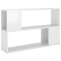 vidaXL Librería de madera contrachapada blanco brillante 100x24x63 cm vidaXL Librería de madera contrachapada blanco brillante 100x24x63 cm