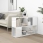 vidaXL Librería de madera contrachapada blanco brillante 100x24x63 cm vidaXL Librería de madera contrachapada blanco brillante 100x24x63 cm