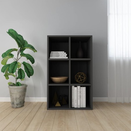 vidaXL Estantería/Aparador madera de ingeniería negro 66x30x98 cm