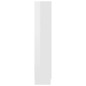 vidaXL Vitrina de madera ingeniería blanco brillo 82,5x30,5x150 cm vidaXL Vitrina de madera ingeniería blanco brillo 82,5x30,5x150 cm