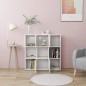 vidaXL Estantería librería madera contrachapada blanco 90x30x90 cm