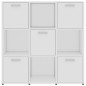 vidaXL Estantería librería madera contrachapada blanco 90x30x90 cm