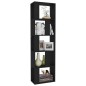 vidaXL Estantería/divisor madera contrachapada negro 45x24x159 cm vidaXL Estantería/divisor madera contrachapada negro 45x24x159 cm