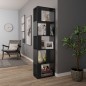 vidaXL Estantería/divisor madera contrachapada negro 45x24x159 cm vidaXL Estantería/divisor madera contrachapada negro 45x24x159 cm